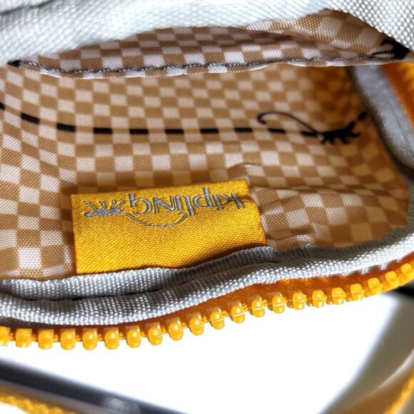 reduced Kipling TALLY brand new mobile phone bag crossbody bag vivid yellow - Picture 15 of 15